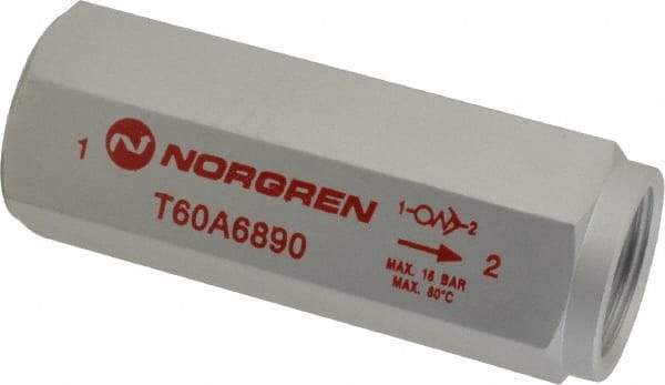 Norgren - 3/4" NPT Low Flow Air Fuse - 0 to 232 psi, Shutoff Valve & Aluminum Material - Makers Industrial Supply