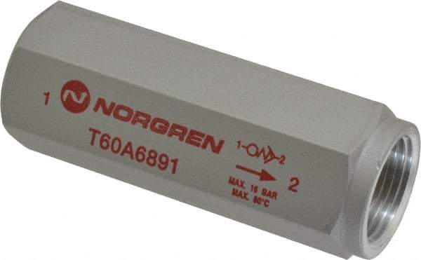 Norgren - 3/4" NPT High Flow Air Fuse - 0 to 232 psi, Shutoff Valve & Aluminum Material - Makers Industrial Supply