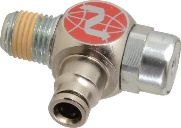 Norgren - 1/4" Tube x 1/4" NPTF Pilot Operated Check Valve - 15 to 150 psi & Brass Material - Makers Industrial Supply