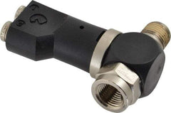 Norgren - 5/32" Tube x 1/8" NPTF Pressure Sensor Fitting Valve - 0 to 145 psi & Brass Material - Makers Industrial Supply