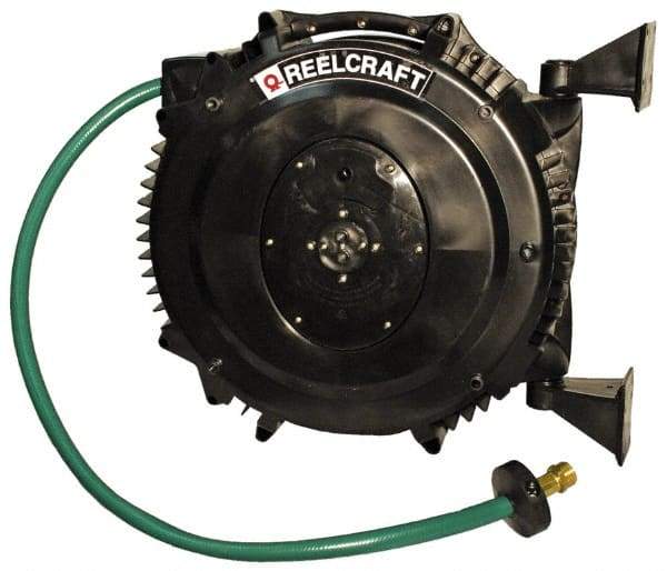 Reelcraft - 50' Spring Retractable Hose Reel - 125 psi, Hose Included - Makers Industrial Supply