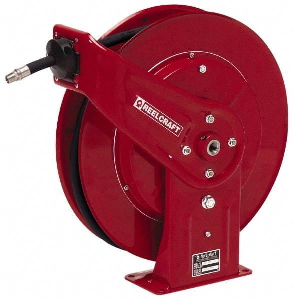 Reelcraft - 50' Spring Retractable Hose Reel - 2,600 psi, Hose Included - Makers Industrial Supply