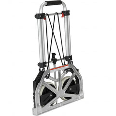 Vestil - 250 Lb Capacity 26" OAH Hand Truck - Fold Away Handle, Aluminum, Rubber Wheels - Makers Industrial Supply