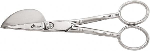 Clauss - 1-1/4" LOC, 6" OAL Carbon Steel Nap Shears - Offset Handle, For General Purpose Use - Makers Industrial Supply