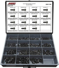 Value Collection - 360 Piece Steel Socket Head Cap Screws - 1/4 to 1/2 Thread - Makers Industrial Supply