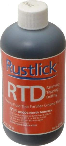 Rustlick - Rustlick RTD, 12 oz Bottle Cutting & Tapping Fluid - Water Soluble, For Cutting - Makers Industrial Supply