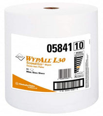 WypAll - L30 Dry General Purpose Wipes - Jumbo Roll, 13-1/4" x 12-3/8" Sheet Size, White - Makers Industrial Supply