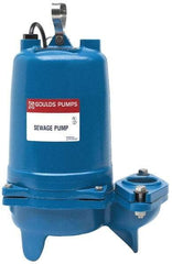 Goulds Pumps - 1/2 hp, 115 Amp Rating, 115 Volts, Nonautomatic Operation, Sewage Pump - 1 Phase, Cast Iron Housing - Makers Industrial Supply