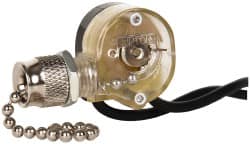 Pass & Seymour - 1 Pole Canopy Pull Appliance Switch - 6 Amps at 125 Volts, 3 Amps at 250 Volts, On-Off Sequence - Makers Industrial Supply