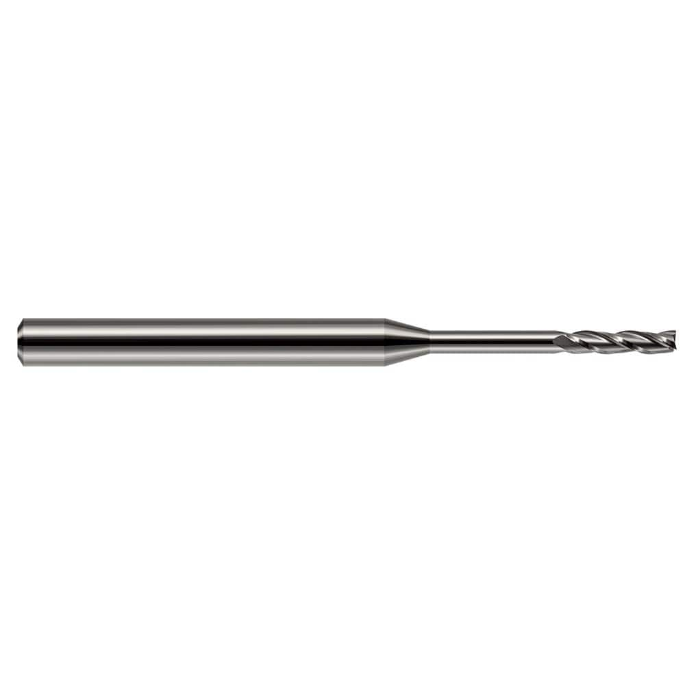 Harvey Tool - 0.01", 0.05" LOC, 1/8" Shank Diam, 2-1/2" OAL, 3 Flute Solid Carbide Square End Mill - Exact Industrial Supply