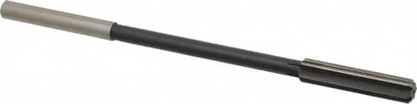 Interstate - 0.379" High Speed Steel 6 Flute Chucking Reamer - Straight Flute, 0.3105" Straight Shank - Makers Industrial Supply