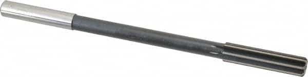 Interstate - 1/2" High Speed Steel 8 Flute Chucking Reamer - Straight Flute, 0.4355" Straight Shank - Makers Industrial Supply