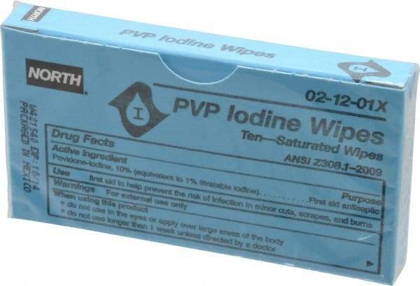 North - Antiseptic Wipe - Packet, PVP Iodine - Makers Industrial Supply