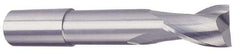 Accupro - 3/4", 1-1/2" LOC, 3/4" Shank Diam, 6" OAL, 2 Flute, Solid Carbide Square End Mill - Single End, AlTiN Finish, Spiral Flute, 40° Helix, Centercutting, Right Hand Cut, Right Hand Flute - Makers Industrial Supply