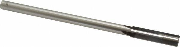 Made in USA - 0.4355" Carbide-Tipped 4 Flute Chucking Reamer - Straight Flute, 3/8" Straight Shank, 1-3/4" Flute Length, 7" OAL - Makers Industrial Supply