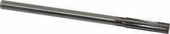 Made in USA - 1/2" Carbide-Tipped 6 Flute Chucking Reamer - Straight Flute, 7/16" Straight Shank, 2" Flute Length, 8" OAL - Makers Industrial Supply