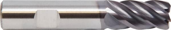 M.A. Ford - 12mm, 75mm LOC, 12mm Shank Diam, 150mm OAL, 5 Flute, Solid Carbide Square End Mill - Single End, ALtima Finish, Spiral Flute, 38° Helix, Centercutting, Right Hand Cut, Right Hand Flute - Makers Industrial Supply