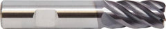 M.A. Ford - 3/8", 7/8" LOC, 3/8" Shank Diam, 2-1/2" OAL, 5 Flute, Solid Carbide Square End Mill - Single End, ALtima Finish, Spiral Flute, 38° Helix, Centercutting, Right Hand Cut, Right Hand Flute - Makers Industrial Supply