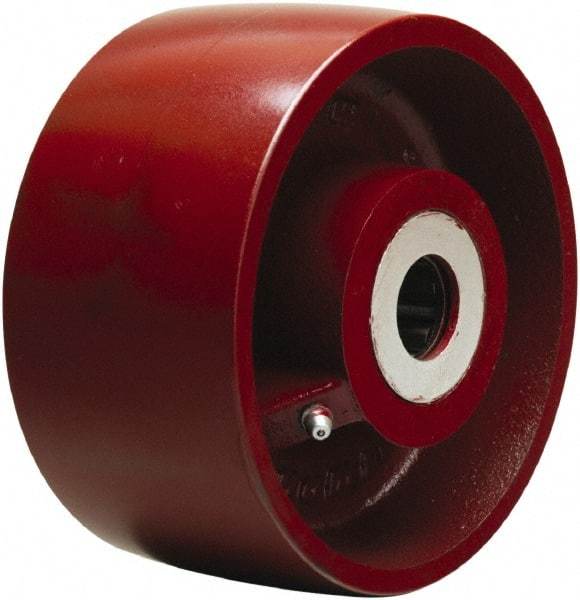 Hamilton - 6 Inch Diameter x 3 Inch Wide, Cast Iron Caster Wheel - 2,500 Lb. Capacity, 3-1/4 Inch Hub Length, 1 Inch Axle Diameter, Tapered Roller Bearing - Makers Industrial Supply