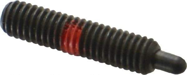 Gibraltar - M6 x 1.0, 25mm Thread Length, 5mm Plunger Projection, Steel Threaded Spring Plunger - 3.02mm Max Plunger Diam, 25mm Plunger Length, 2.98 Lb Init End Force, 12.9 Lb Final End Force, 3mm Hex - Makers Industrial Supply