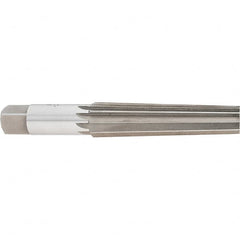 Interstate - 1.0167" Small End, 1.2893" Large End, 1-1/4" Straight Shank, 5-1/4" Flute, 4MT Morse Taper Reamer - Makers Industrial Supply