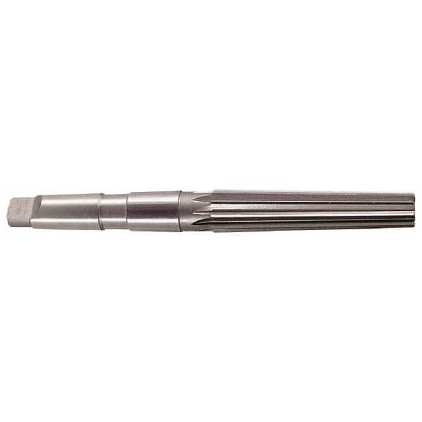 Interstate - 1.4717" Small End, 1.8005" Large End, 1-1/2" Tapered Shank, 6-1/4" Flute, 5MT Morse Taper Reamer - Makers Industrial Supply