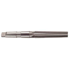 Interstate - 1.4717" Small End, 1.8005" Large End, 1-1/2" Tapered Shank, 6-1/4" Flute, 5MT Morse Taper Reamer - Makers Industrial Supply