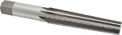 Interstate - 0.7748" Small End, 0.9881" Large End, 7/8" Straight Shank, 4-1/4" Flute, 3MT Morse Taper Reamer - Makers Industrial Supply