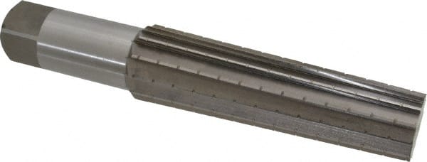 Interstate - 1.4717" Small End, 1.8005" Large End, 1-1/2" Straight Shank, 6-1/4" Flute, 5MT Morse Taper Reamer - Makers Industrial Supply