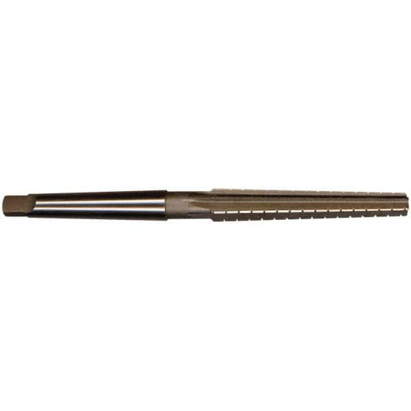 Interstate - 0.3674" Small End, 0.517" Large End, 7/16" Tapered Shank, 3" Flute, 1MT Morse Taper Reamer - Makers Industrial Supply