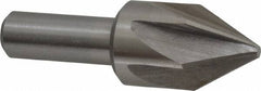 Interstate - 7/8" Head Diam, 1/2" Shank Diam, 6 Flute 60° High Speed Steel Countersink - Makers Industrial Supply