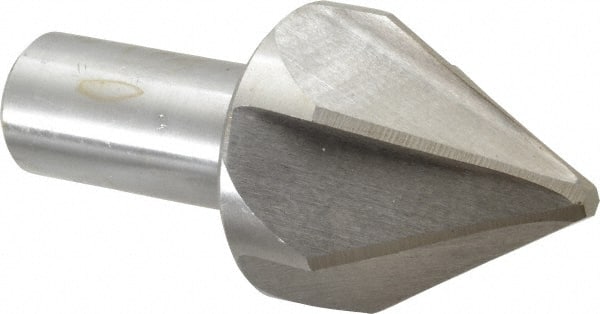 Interstate - 2" Head Diam, 1" Shank Diam, 6 Flute 60° High Speed Steel Countersink - Makers Industrial Supply