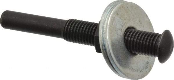 Made in USA - Deburring Wheel Mandrel - Compatible with 3" Diam x 1/4" Shank Diam Deburring Wheels - Makers Industrial Supply