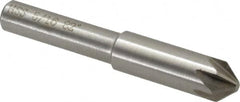 Interstate - 5/16" Head Diam, 1/4" Shank Diam, 6 Flute 82° High Speed Steel Countersink - Makers Industrial Supply