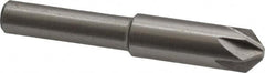 Interstate - 5/16" Head Diam, 1/4" Shank Diam, 6 Flute 90° High Speed Steel Countersink - Makers Industrial Supply