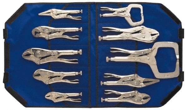 Irwin - 10 Piece Locking Plier Set - Comes in Kit Bag - Makers Industrial Supply