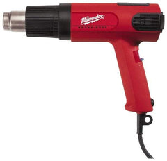 Milwaukee Tool - 90 to 1,100°F Heat Setting, 7 to 16 CFM Air Flow, Heat Gun - 120 Volts, 12.5 Amps, 1,500 Watts, 11.5' Cord Length - Makers Industrial Supply