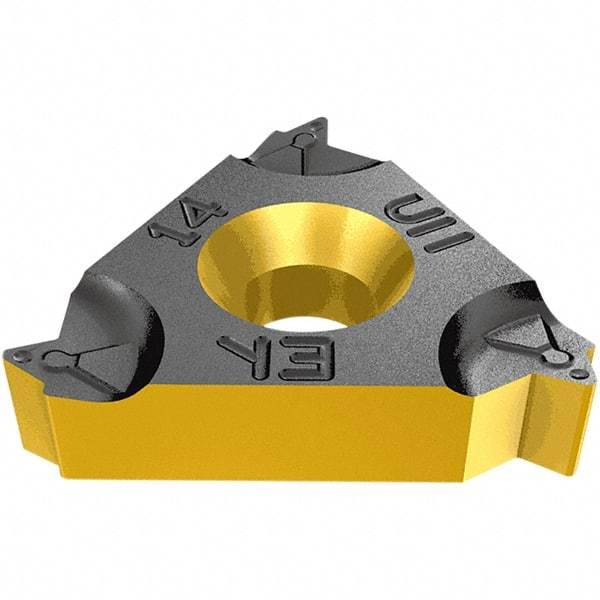 Iscar - 27ER External Right Hand Trapez Laydown Threading Insert - Grade IC250, TiCN/TiN Coated Carbide, 15.88mm Inscribed Circle - Makers Industrial Supply