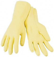 Safety Zone - 12 Pairs Size M (8), 12" Long, 18 mil, Supported, Latex Chemical Resistant Gloves - Makers Industrial Supply