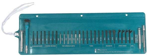 Moody Tools - 30 Piece Screwdriver Set - Comes in Tool Roll - Makers Industrial Supply