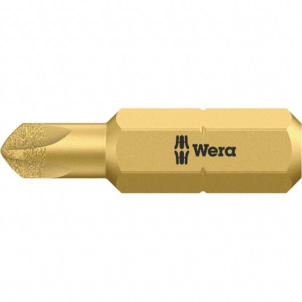 Wera - 1/4" Drive, #4 Torq-Set Screwdriver Bit - 1" OAL - Makers Industrial Supply