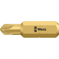 Wera - 1/4" Drive, #4 Torq-Set Screwdriver Bit - 1" OAL - Makers Industrial Supply