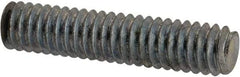 Value Collection - #8-32 3/4" OAL Fully Threaded Stud - Carbon Steel, Zinc-Plated Finish - Makers Industrial Supply