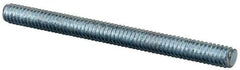 Value Collection - 1/4-20 3" OAL Fully Threaded Stud - Carbon Steel, Zinc-Plated Finish - Makers Industrial Supply