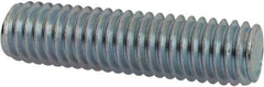 Value Collection - 3/8-16 1-1/2" OAL Fully Threaded Stud - Carbon Steel, Zinc-Plated Finish - Makers Industrial Supply