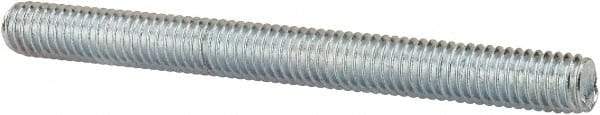 Value Collection - 3/8-16 4" OAL Fully Threaded Stud - Carbon Steel, Zinc-Plated Finish - Makers Industrial Supply