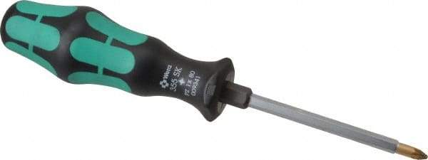 Wera - 3-1/8" Blade Length Posidrive Screwdriver - 7" OAL - Makers Industrial Supply