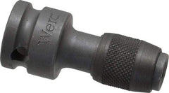 Wera - 3/8" Drive, 1/4" Insert, Hex Drive Bit Adapter - Quick Release, 1-11/16" OAL - Makers Industrial Supply