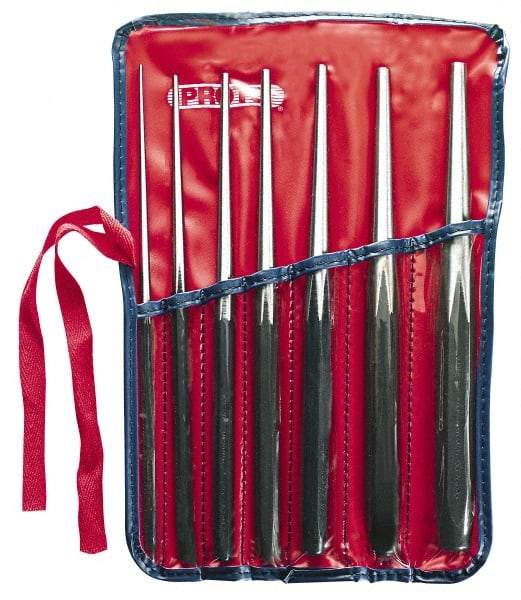 Proto - 7 Piece, 1/4 to 3/4", Drift Punch Set - Comes in Pouch - Makers Industrial Supply