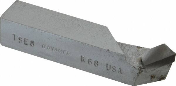 Made in USA - 1/2 x 1/2" Shank, Square Shank Boring Single Point Tool Bit - TSE-8, Grade K68 - Exact Industrial Supply